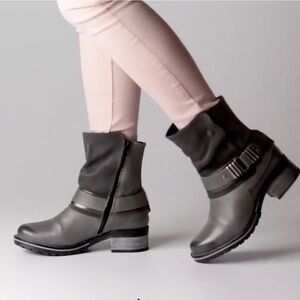 Dromedaris Kikka Leather Boot in Slate